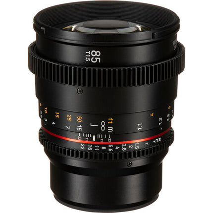 Rokinon 85mm T1.5 DSX Objetivo Cine MFT Apertura T1.5 Iris 9 Láminas