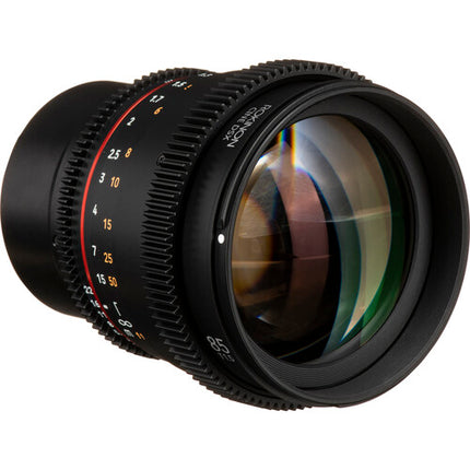 Rokinon 85mm T1.5 Lente Cine Full Frame con Montura E y Parasol