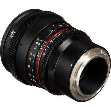 Rokinon 85mm T1.5 Lente Cine Full Frame con Montura E y Parasol