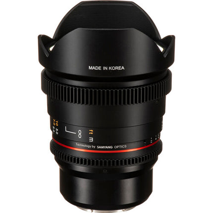 Rokinon 14mm T3.1 Lente Cine Ultra Gran Angular APS-C Fuji X con Estuche