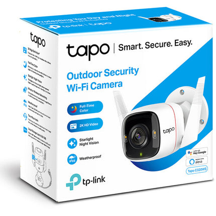 TP-Link Tapo C320WS Cámara de Seguridad Wi-Fi Exterior 4MP Visión Nocturna 98ft Pack 2