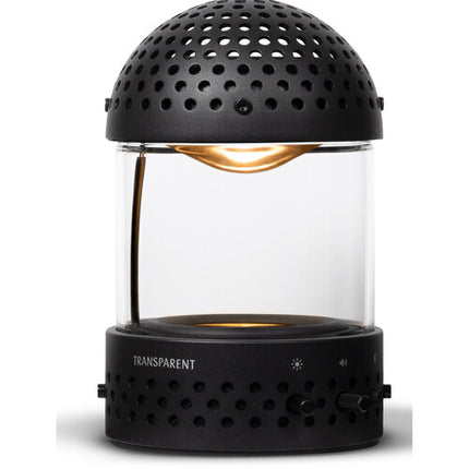 Altavoz portátil Bluetooth transparente con luz negro altavoz 2.5 pulg y batería 10 h
