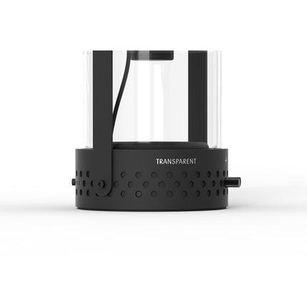 Altavoz portátil Bluetooth transparente con luz negro altavoz 2.5 pulg y batería 10 h