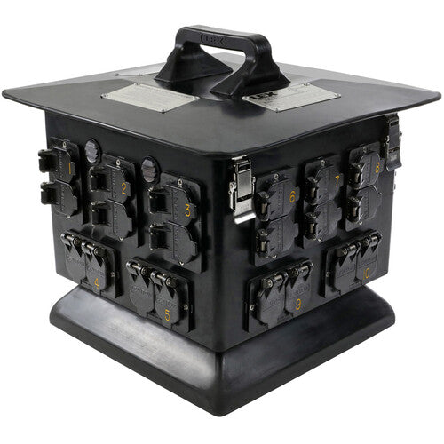 Lex Products PowerHOUSE 100A 3 Fase Caja de Distribución con 15 Tomas Dúplex