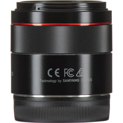 Rokinon AF 45mm f/1.8 FE Lente para Sony E Full Frame f/1.8-22
