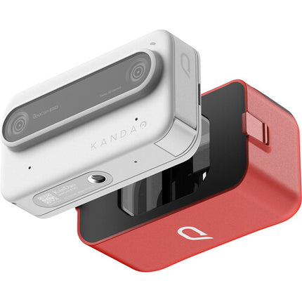Kandao QooCam EGO Cámara 3D Dual-Lente 24MP 60fps Pantalla 2.54" Aur Blanca