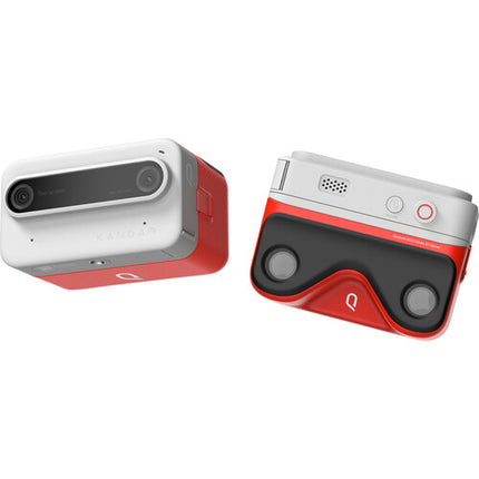 Kandao QooCam EGO Cámara 3D Dual-Lente 24MP 60fps Pantalla 2.54" Aur Blanca