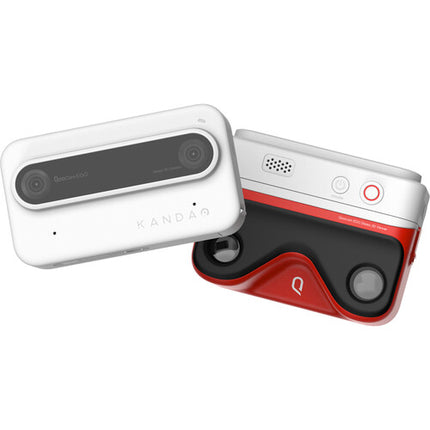 Kandao QooCam EGO Cámara 3D Dual-Lente 24MP 60fps Pantalla 2.54" Aur Blanca