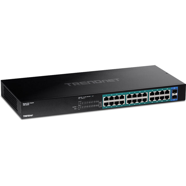 TRENDnet TPE-TG262 Switch de Red No Gestionado 24 Puertos PoE+ 380W Rackmount