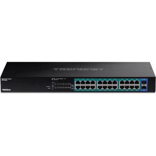 TRENDnet TPE-TG262 Switch de Red No Gestionado 24 Puertos PoE+ 380W Rackmount