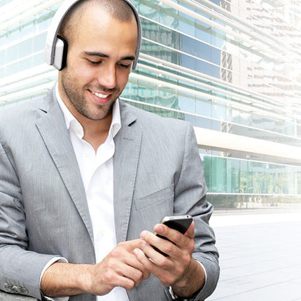 Aluratek ABH04F Auriculares Inalámbricos Bluetooth con Micrófono 12 Horas Reproducción