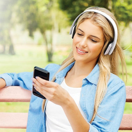 Aluratek ABH04F Auriculares Inalámbricos Bluetooth con Micrófono 12 Horas Reproducción