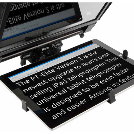 ikan Elite Pro Universal Teleprompter para Tablets Grandes con Control Remoto y Estuche Rígido Rodaje