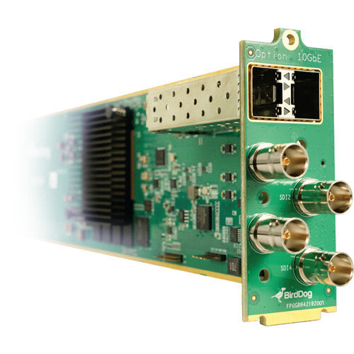 BirdDog openGear Codificador Decodificador NDI 4 Canales 4x12G SDI SFP+