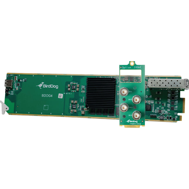 BirdDog openGear Codificador Decodificador NDI 4 Canales 4x12G SDI SFP+