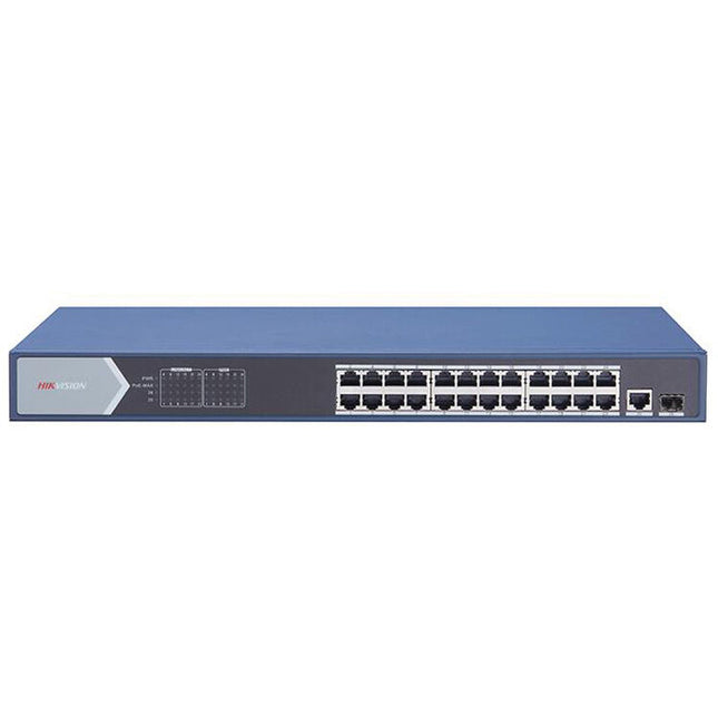 Hikvision DS-3E0526P-E Switch de Red PoE 24 Puertos Gigabit 56 Gb/s