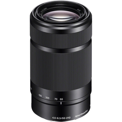 Sony E 55-210mm f4.5-6.3 OSS Lente E-mount APS-C con estabilizador óptico y parasol