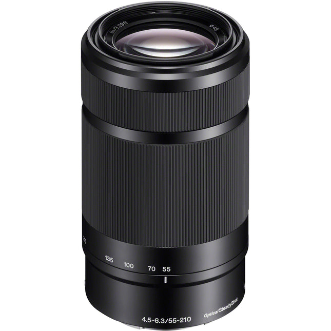 Sony E 55-210mm f4.5-6.3 OSS Lente E-mount APS-C con estabilizador óptico y parasol