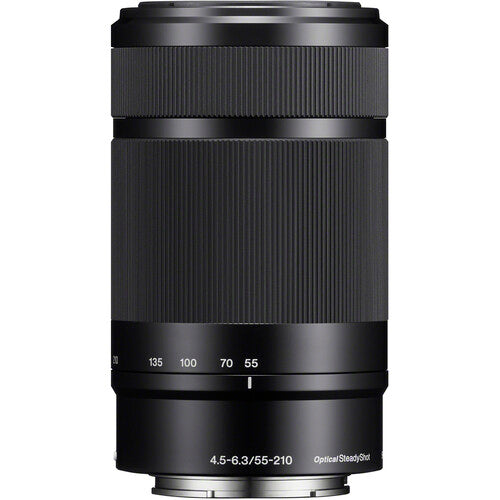 Sony E 55-210mm f4.5-6.3 OSS Lente E-mount APS-C con estabilizador óptico y parasol