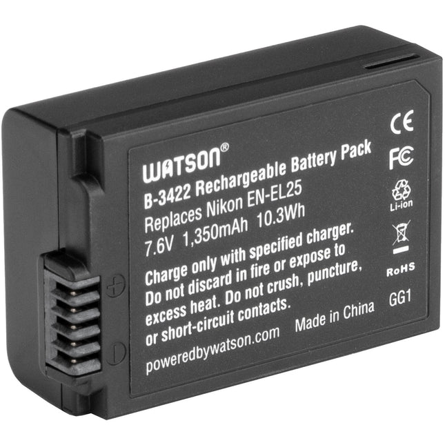 Watson Batería de iones de litio EN-EL25 7.6V 1350mAh para Nikon