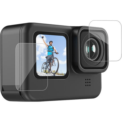 TELESIN Protector de Cristal Templado para GoPro HERO9/10/11/12 Lentes y Pantallas