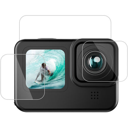 TELESIN Protector de Cristal Templado para GoPro HERO9/10/11/12 Lentes y Pantallas