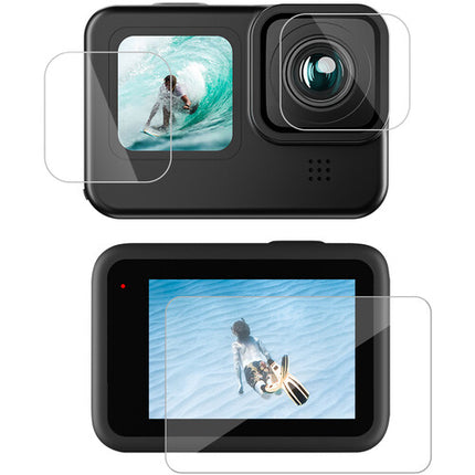 TELESIN Protector de Cristal Templado para GoPro HERO9/10/11/12 Lentes y Pantallas