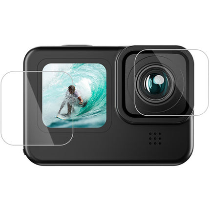TELESIN Protector de Cristal Templado para GoPro HERO9/10/11/12 Lentes y Pantallas