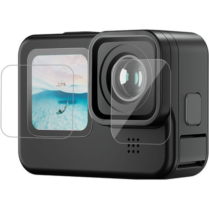 TELESIN Protector de Cristal Templado para GoPro HERO9/10/11/12 Lentes y Pantallas