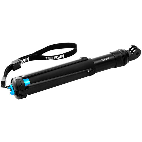 TELESIN Palo Selfie Extendible de Aluminio con Trípode y Clip para Móvil