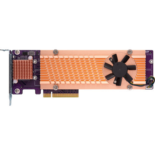 QNAP Quad M.2 2280 Tarjeta de expansión PCIe Gen3 x8 para NVMe SSD 4 ranuras