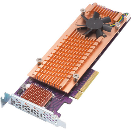 QNAP Quad M.2 2280 Tarjeta de expansión PCIe Gen3 x8 para NVMe SSD 4 ranuras