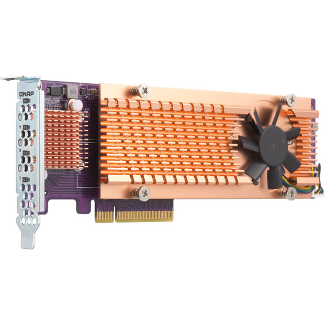 QNAP Quad M.2 2280 Tarjeta de expansión PCIe Gen3 x8 para NVMe SSD 4 ranuras