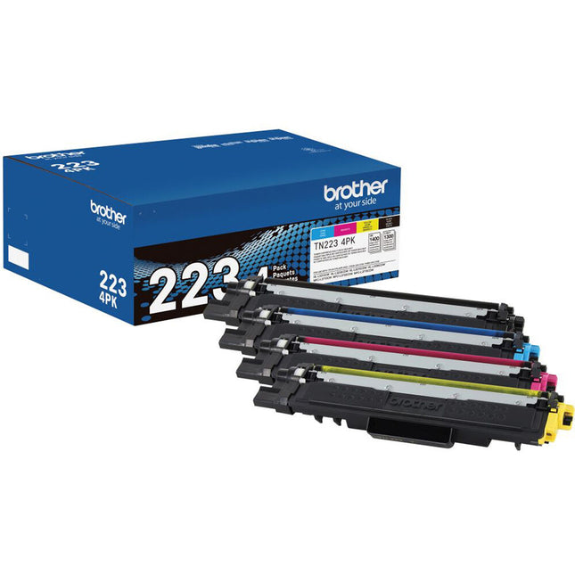 Cartuchos de tóner Brother TN223 4 colores estándar para impresoras HL MFC