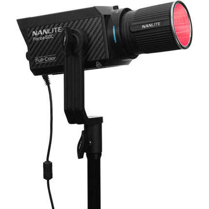 Nanlite Forza 60C RGB LED Luz Monolight 12810 Lux 1800-20000K Reflector 45°