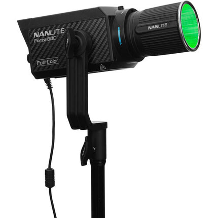 Nanlite Forza 60C RGB LED Luz Monolight 12810 Lux 1800-20000K Reflector 45°