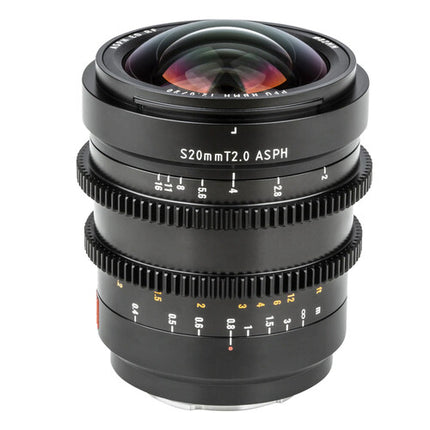 Viltrox S 20mm T2.0 Objetivo de Cine Sony E-Mount Distancia mínima 9.8" Filtro 82mm