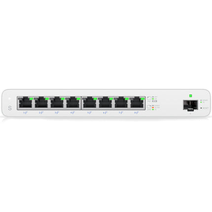 Ubiquiti UISP Switch de Red Gestionado 8 Puertos Gigabit PoE 110W Power Budget Kit de Montaje en Pared