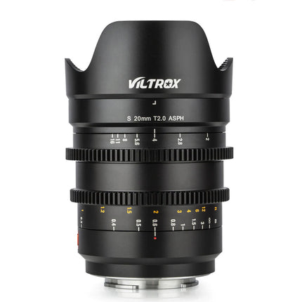 Viltrox S 20mm T2.0 Objetivo de Cine Sony E-Mount Distancia mínima 9.8" Filtro 82mm