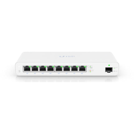Ubiquiti UISP Switch de Red Gestionado 8 Puertos Gigabit PoE 110W Power Budget Kit de Montaje en Pared