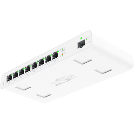 Ubiquiti UISP Switch de Red Gestionado 8 Puertos Gigabit PoE 110W Power Budget Kit de Montaje en Pared