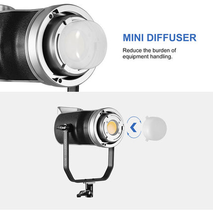 GVM SD300D Bi-Color LED Monolight Luz bicolor 2700-7500K 56600 Lux con Reflector y Adaptador