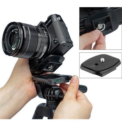 Tripode de Mesa Magnus MTT-100 24.7 Pulgadas Capacidad 2 Kg con Soporte para Smartphone y Montura GoPro