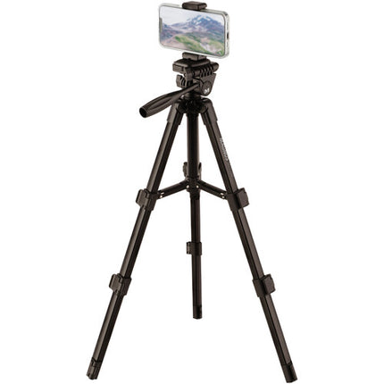 Tripode de Mesa Magnus MTT-100 24.7 Pulgadas Capacidad 2 Kg con Soporte para Smartphone y Montura GoPro