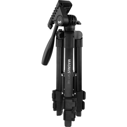 Tripode de Mesa Magnus MTT-100 24.7 Pulgadas Capacidad 2 Kg con Soporte para Smartphone y Montura GoPro
