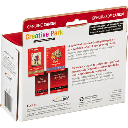 Canon PGI-220 CLI-221 Pack de 6 Tintas para Impresora PIXMA Negro Doble