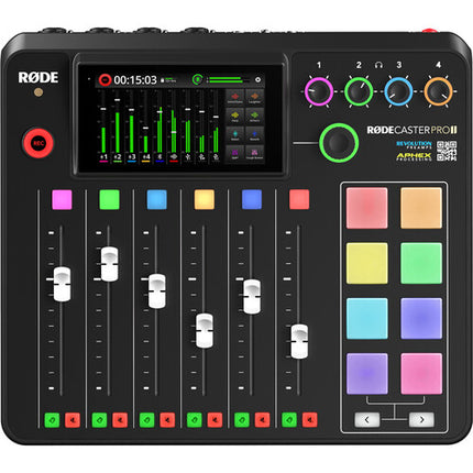 RODE RODECaster Pro II Estudio de Producción Audio con 4 Preamplificadores y 6 Faders
