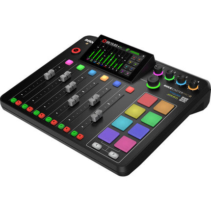 RODE RODECaster Pro II Kit de Podcast para 4 Personas 4 Micrófonos PodMic 32GB microSD