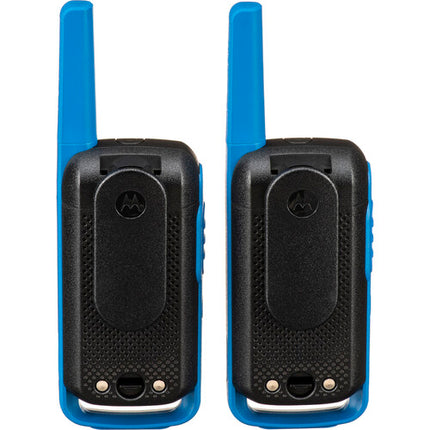 Motorola Talkabout T270 Radio FRS GMRS 22 Canales Alcance 25 Millas 2 Pack Azul