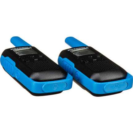 Motorola Talkabout T270 Radio FRS GMRS 22 Canales Alcance 25 Millas 2 Pack Azul